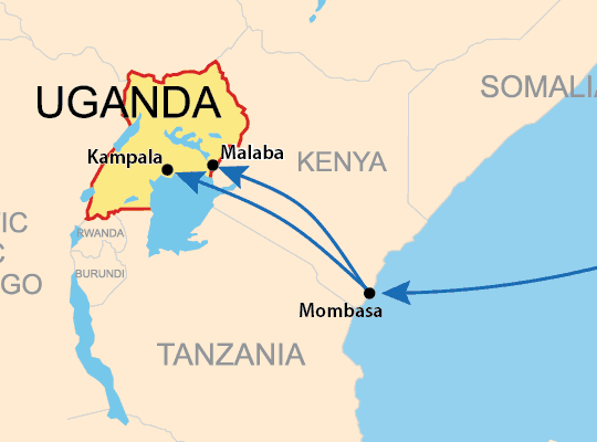 Vehicle delivery from Japan to Kampala
