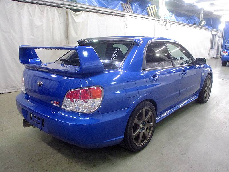 SUBARU IMPREZA WRX 2006 S/N AU3 rear right view SUBARU IMPREZA WRX 2006 S/N AU3 rear right view