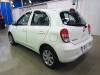 NISSAN MARCH (MICRA) 2011 S/N 266980 задний левый вид