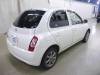 NISSAN MARCH (MICRA) 2010 S/N 266986 задний правый вид